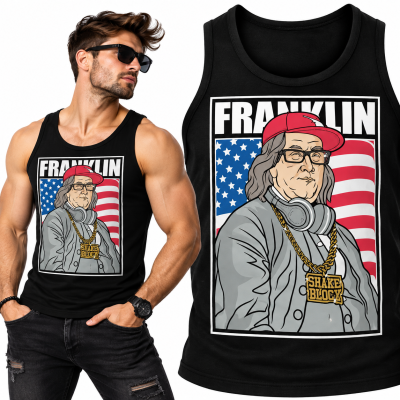 TANK TOP ŚMIESZNY FRANKLIN RAPER